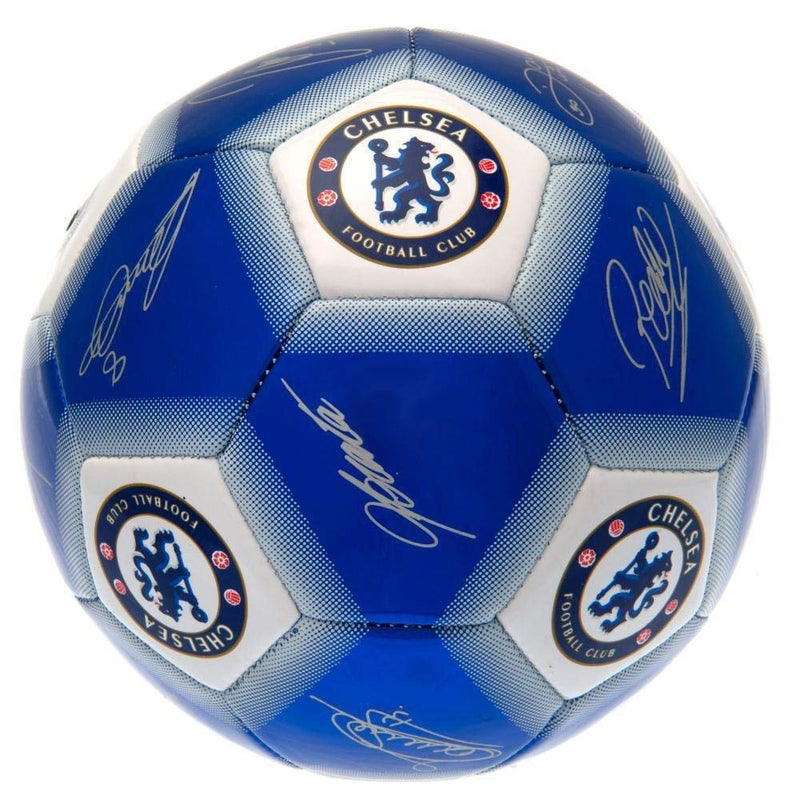 Chelsea كرة قدم تشيلسي بتوقيع أزرق حجم 5 2018 - Image 3
